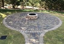 Paver patio installation
